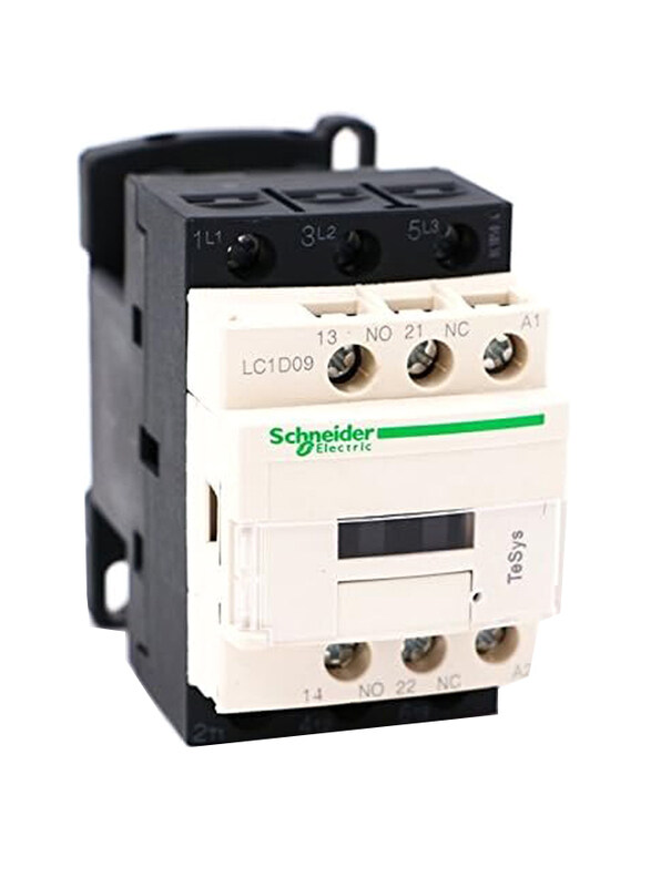

Schneider Electric AC Contactor 3P AC Coil, LC1D09B7, Black/White