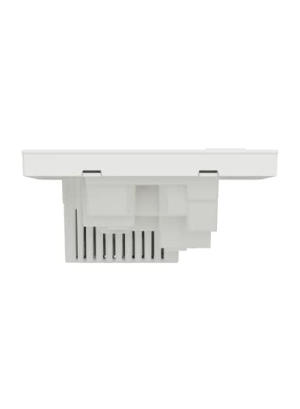 Schneider Electric Avataron C Switch Socket, 1 Gang, 13A, 2.1A, Two Port USB, E8715USB_WE, White