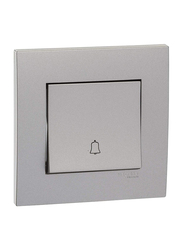 Schneider Electric Vivace Bell Press Switch, Aluminium Silver