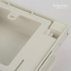 Schneider Electric Full Time Protection IP55 Weatherproof Single Gang Socket Cover Switch, White