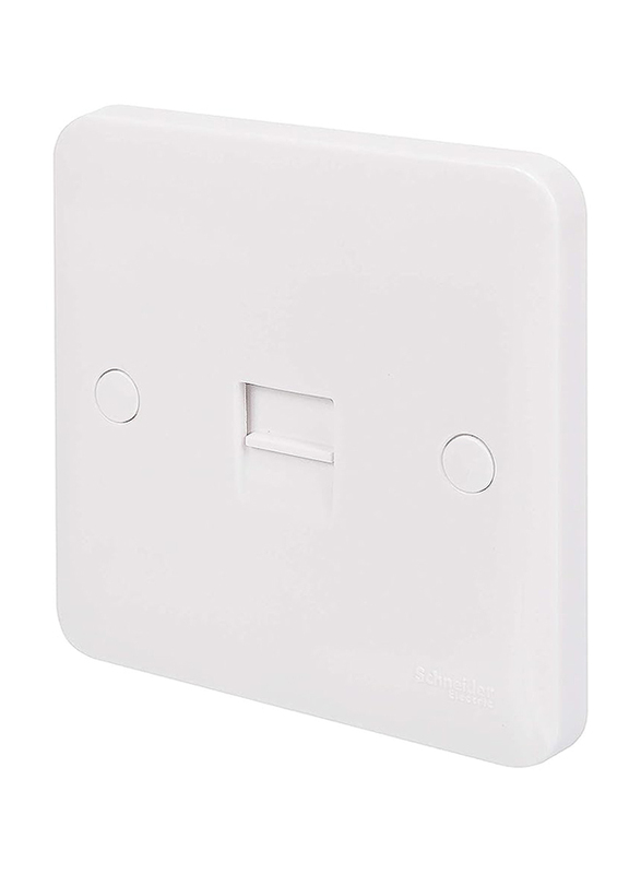 Schneider Electric Lisse Moulded Single Telephone Socket, GGBL7061S, White