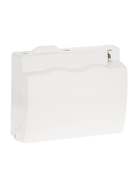 Schneider Electric Full Time Protection Weather-proof Twin Gang Socket Cover, White