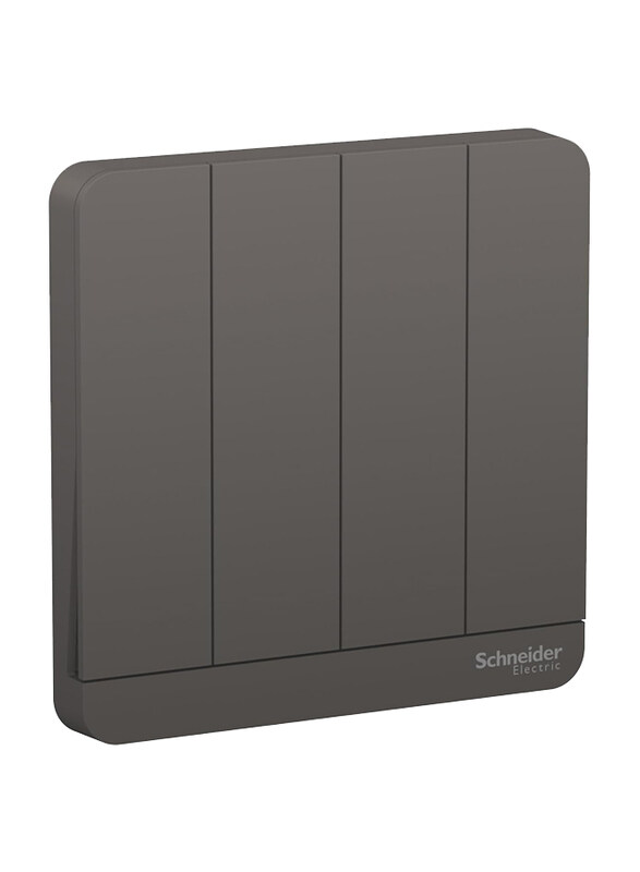 

Schneider Electric Avatar On 4 Gang Switch, E8334L1_DG, Dark Grey