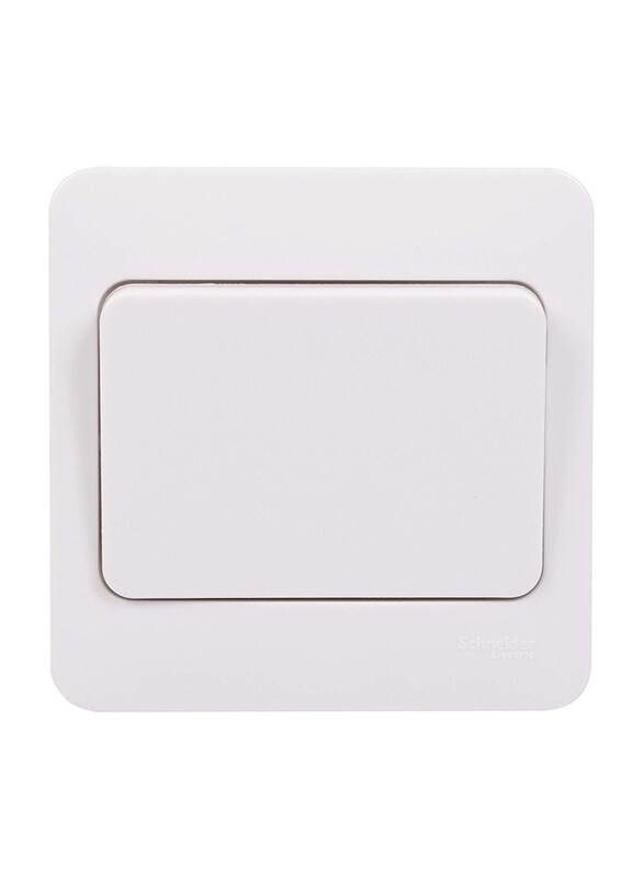 

Schneider Electric Lisse 1 Gang 10AX 2 Way Wide Rocker Switch, GGBL1012WS, White