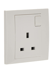 Schneider Electric Single Switched Socket, 1 Gang, 13A, 250 V, White