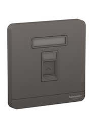 Schneider Electric E8331RJS DG Avatar On RJ-45 1 Gang Keystone Wall Plate Jack Switch, Dark Grey