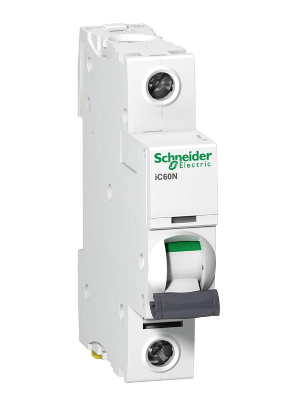 

Schneider Electric Acti9 iC60N 1P 6A C Miniature Circuit Breaker, A9F44106, White