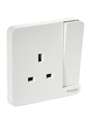 Schneider Electric Avatar On 3P 13A 250 V Switched Socket, White