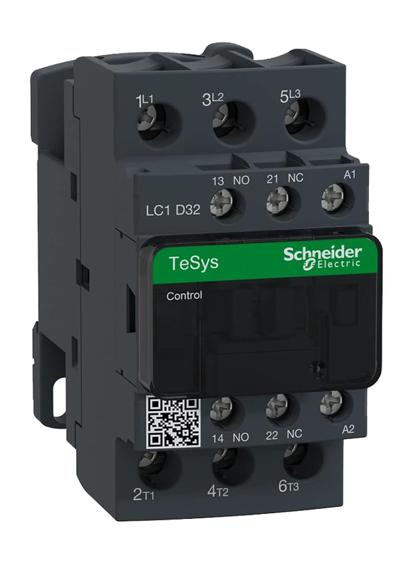 Schneider Electric LC1D32E7 Breaker TeSys D-D Contactor, Black