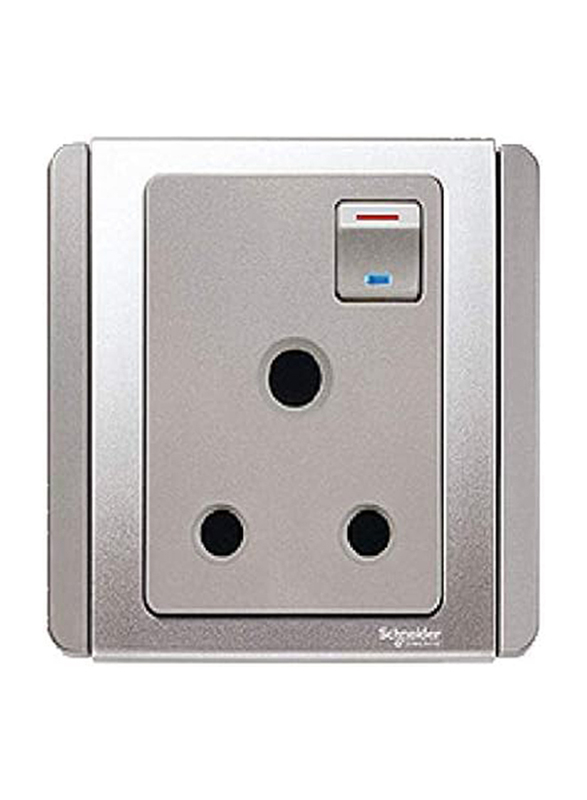 

Schneider Electric E3015/15 EBGS-15A E3000 Socket Switch, Grey