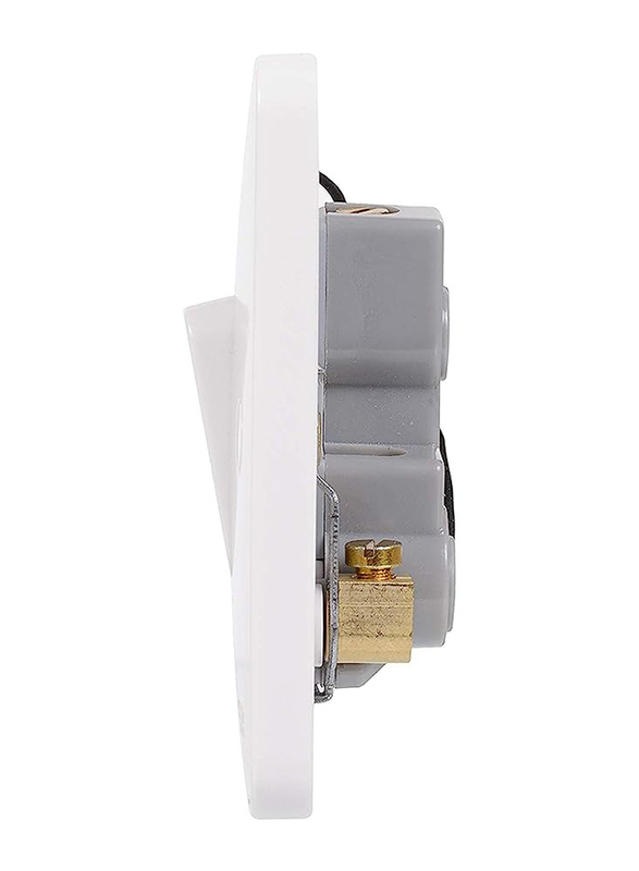 Schneider Electric 50A Lisse Double Pole Single High Current Light Switch, White