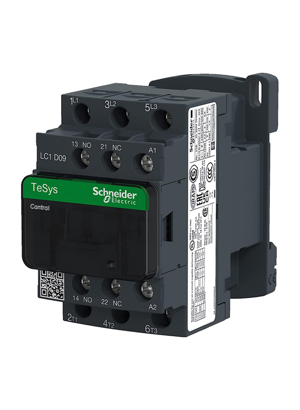 Schneider Electric LC1D09E7 Electric Contactor, Black