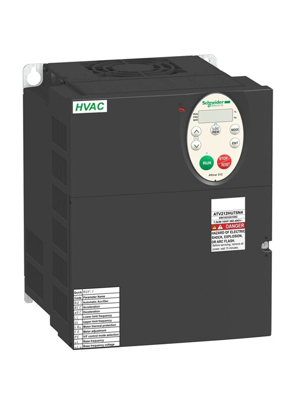 

Schneider Electric Variable Speed Drive ATV212 - 11kW - 15hp - 480V - 3ph - EMC - IP21, ATV212HD11N4, Black