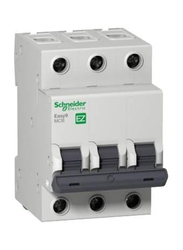 Schneider Electric Easy9 3P 10A 400V 6000A C-Curve Miniature Circuit Breaker, White