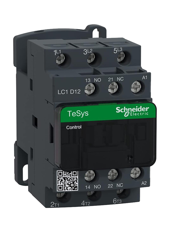 Schneider Electric LC1D12E7 Electric Contactor, Black