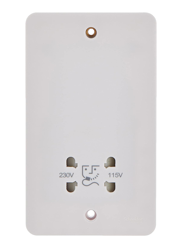 

Schneider Electric Lises 115-230V Shaver Socket, White