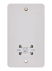 Schneider Electric Lises 115-230V Shaver Socket, White