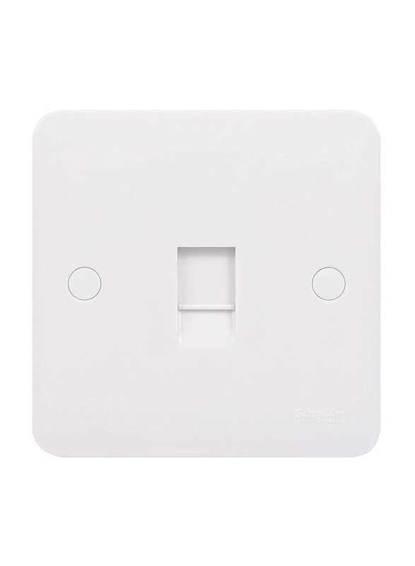 

Schneider Electric Lisse CAT-6 Moulded Single Data Socket, GGBL7071C6S, White