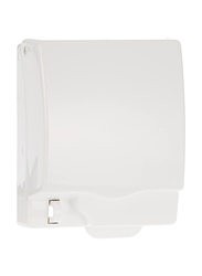 Schneider Electric Full Time Protection IP55 Weatherproof Single Gang Socket Cover Switch, White