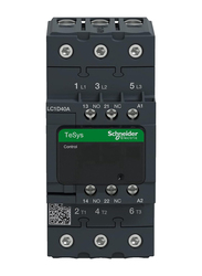 Schneider Electric LC1D40A 3 Poles, 40A, 240V AC TeSys Deca Contactor, Black