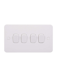 Schneider Electric Lisse Plate Switch, GGBL1042S, White