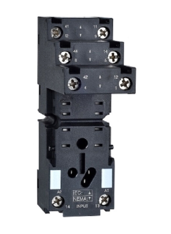 

Schneider Electric Socket Separate Contact Screw Connector Relay, 250V, RXZE2S108M, Black