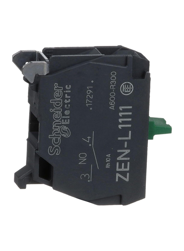 Schneider Electric 200V ZENL1111 Auxiliary Contact Block, Black