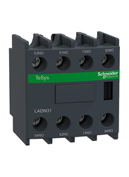 Schneider LADN31 TeSys D Aux Contacts Screw Block, 10 Piece, Black