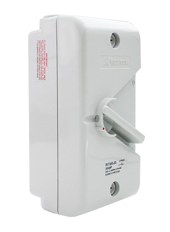 Rexton IS300 IP66 Weatherproof Isolator, R25513-20, Grey