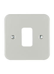 Schneider Electric Ultimate 1 Gang Metal Clad Plate, GUG01GMC, Grey