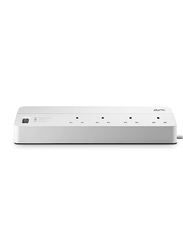 APC Surge Arrest Essential 8 Outlets Charger, PM8-UK, White