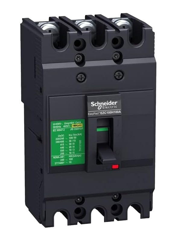 Schneider Electric EasyPact EZC100H Circuit Breaker, EZC100H3060, Grey