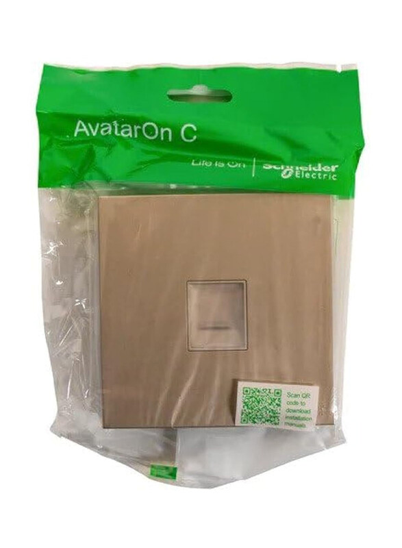 

Schneider Electric Avatar On C 1 Gang Data Socket Cover Without Module RJ45, E8731RJSC_WG, Wine Gold