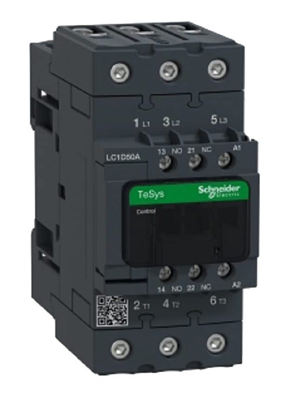 Schneider Electric LC1D50AM7 Electric Contactor, Black