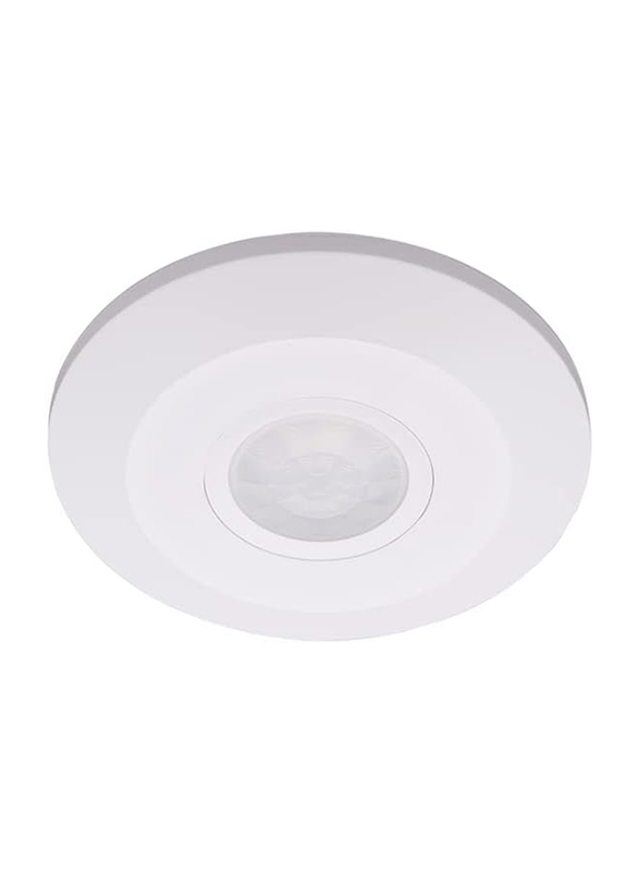 Scolmore OVIA Surface Mounted 360 Degree Low Profile Flush PIR, White