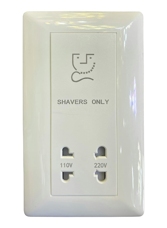 Schneider Electric Vivace Universal Shaver Socket Unit, 240 V, KBT727V, White