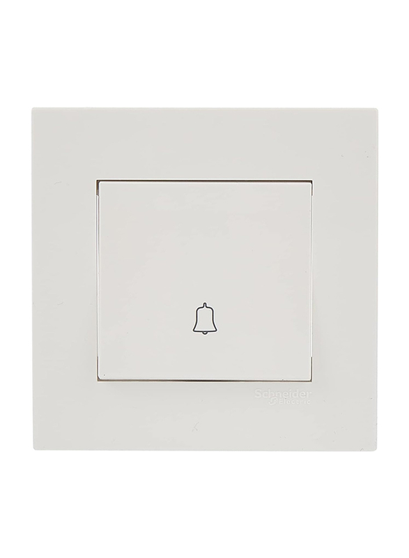 

Schneider Electric Retractive Door Bell Switch 1 Gang, 2 Way, 10A, KB31BPB, White