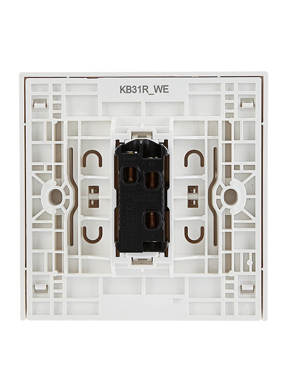 Schneider Electric Vivace 2 Way Plate Switch, 1 Gang 16AX, KB31R, White