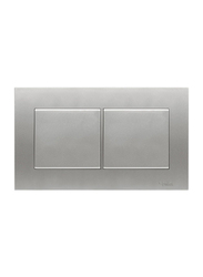 Schneider Electric KBT30-AS Vivace 2 Gang Blank Plate, Aluminium Silver