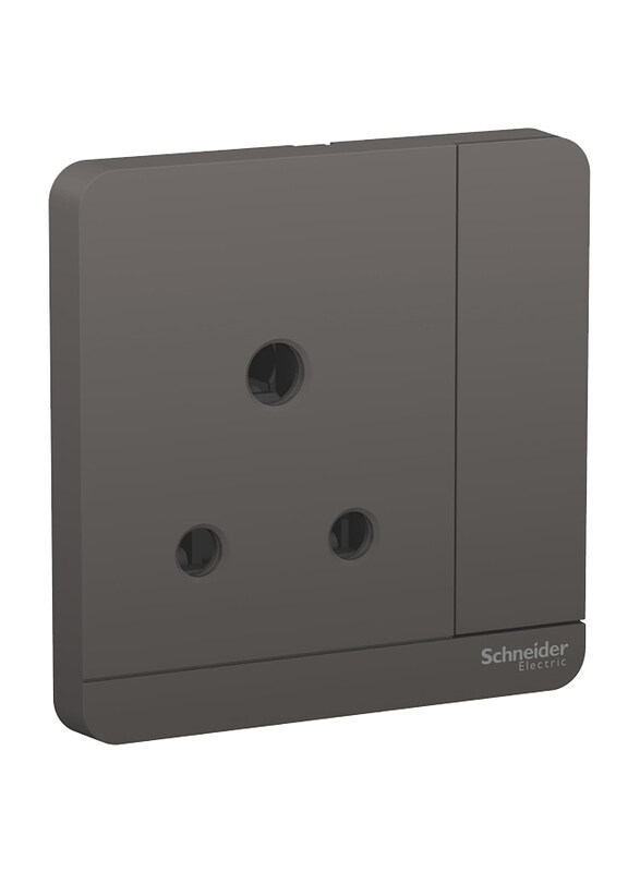 

Schneider Electric 13A 250V Avatar On 1 Gang Socket, E8315_15_DG_G12, Dark Grey