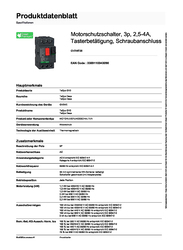 Schneider Electric TeSys GV2 Motor Circuit Breaker, GV2ME08, Grey