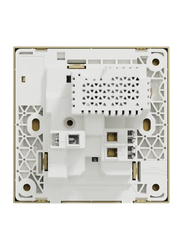 Schneider Electric Avataron C Switch Socket with Two Port USB, 1 Gang, 13A 2.1A, E8715USB_WG, Wine Gold