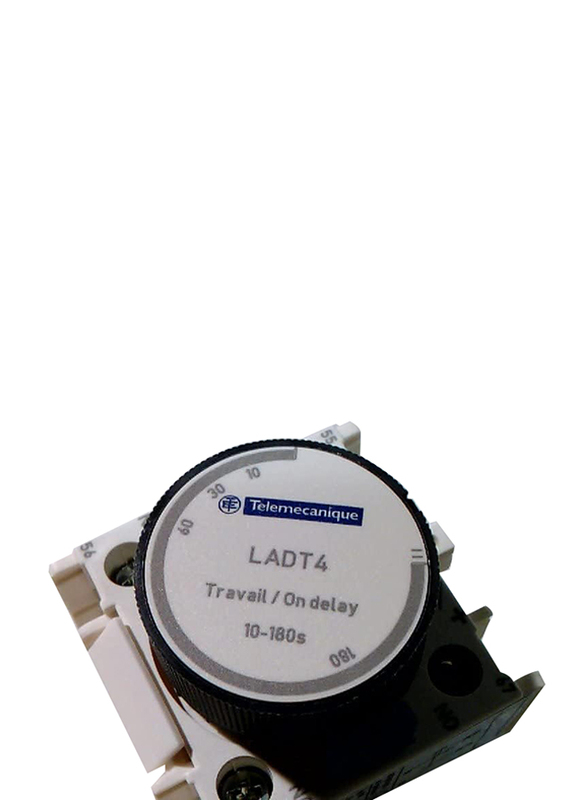 Schneider Electric LADT4 10.00 Sec to 180.00 Sec On Delay Iec Timer Module, White