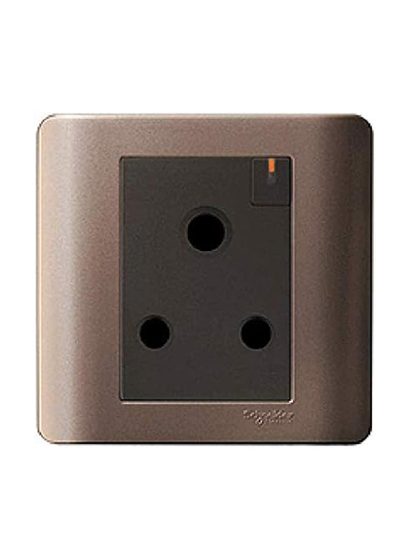 Schneider Electric 15A 1 Gang 3 RP Switch Socket With On Indicator, E8415/15-SZ, Multicolour