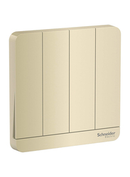 Schneider Electric Avatar On 4 2 Way Switches, 250 V, E8334L2_WG, Wine Gold