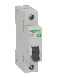 Schneider Electric Easy9 63A 1 Pole MCB Circuit Breaker, EZ9F56163, White