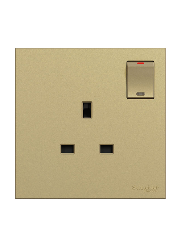 Schneider Electric Avataron C Switched Socket, 1 Gang, 13A, 250 V, E8715_WG, Wine Gold