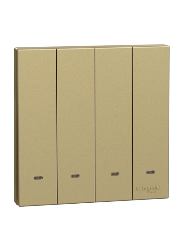 

Schneider Electric Avatar On C 4 Gang Switch, 16A, E8734L2F_WG, Wine Gold