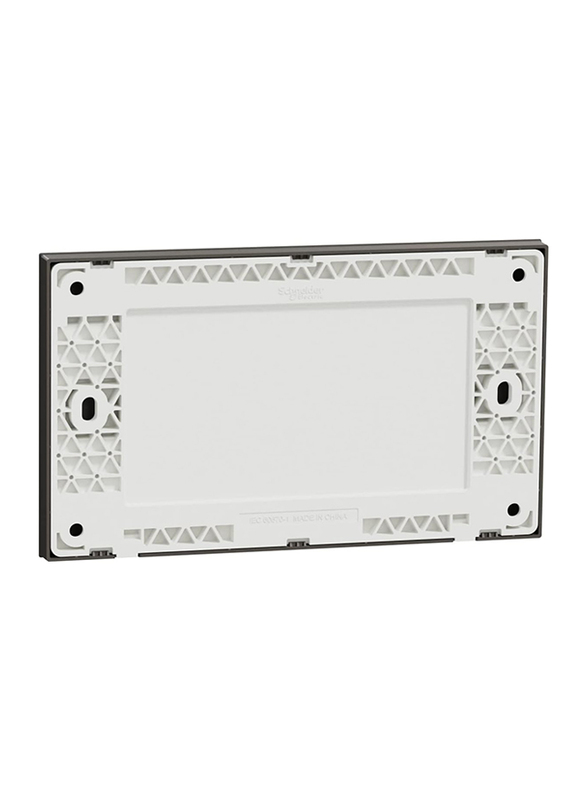 Schneider Electric Avataron C Blank Plate, 2 Gang, E8730TX_DG, Dark Grey