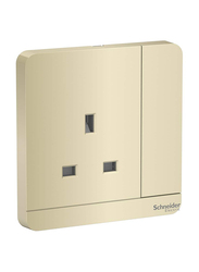 Schneider Electric Avatar On Switched Socket, 250 V, E8315_WG_C5, Gold